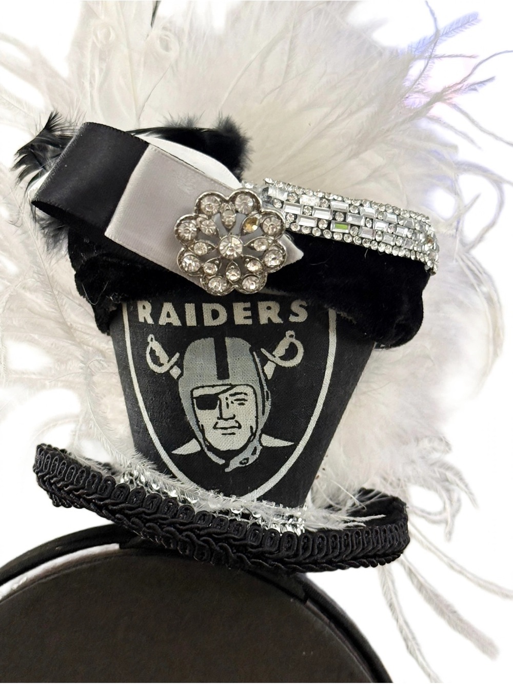 Las Vegas Raiders Headband, Top Hat,fascinator, Oakland, Party, NFL, Football